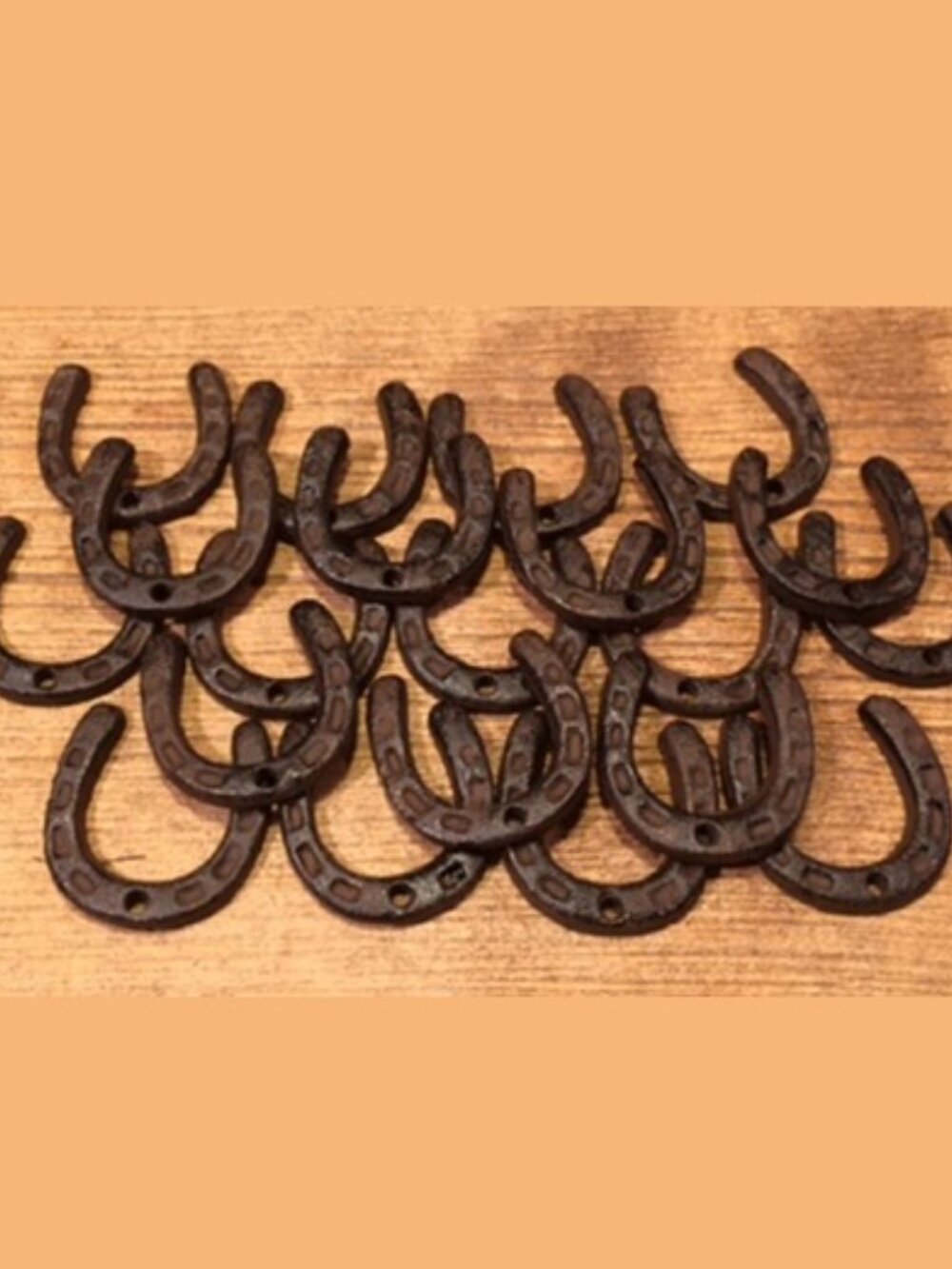 Ten (10) X-Small Horse Shoe Rustic Cast Iron 2" Tall Set of Ten (10) 0170-05211 - Picture 8 of 11